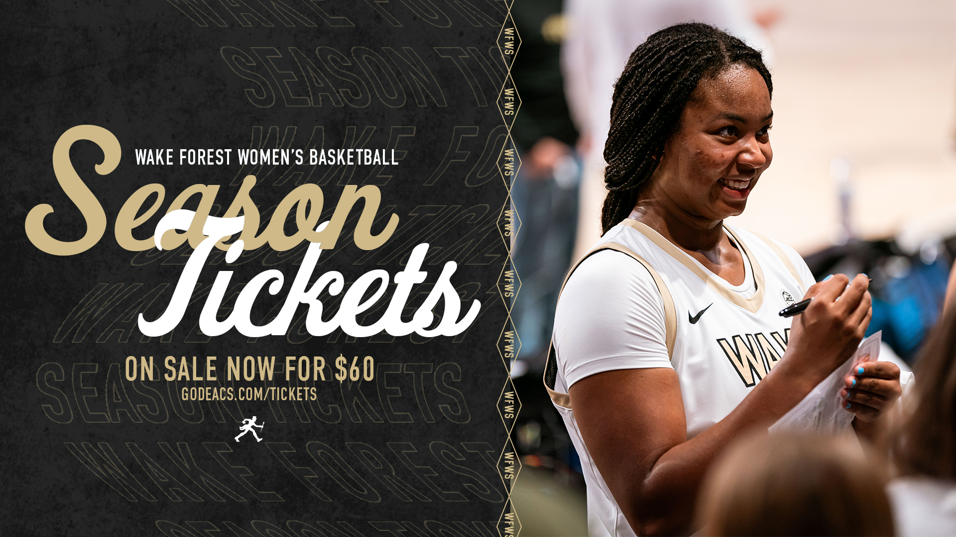 Wake Forest women's basketball season tickets on sale now for $60 - GoDeacs.com/Tickets