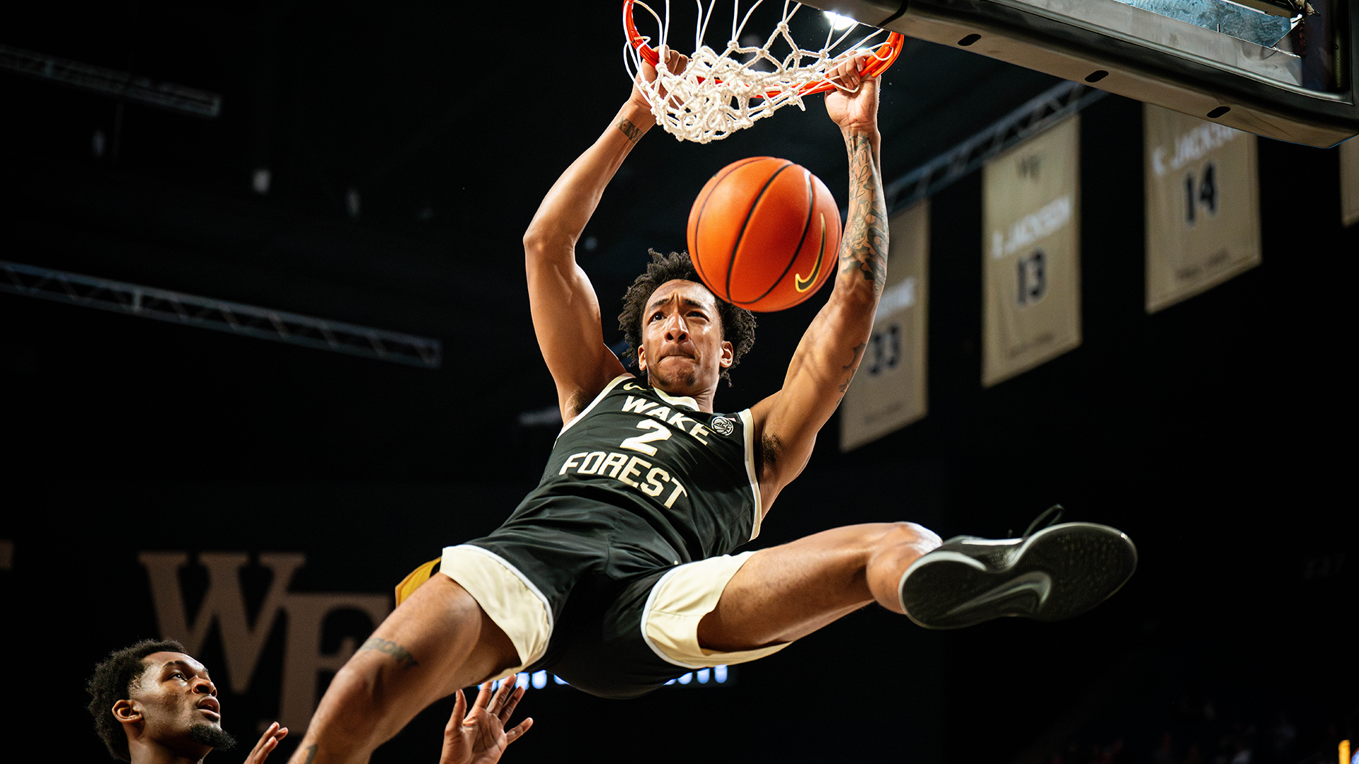 Wake Forest men's basketball player Hunter Sallis