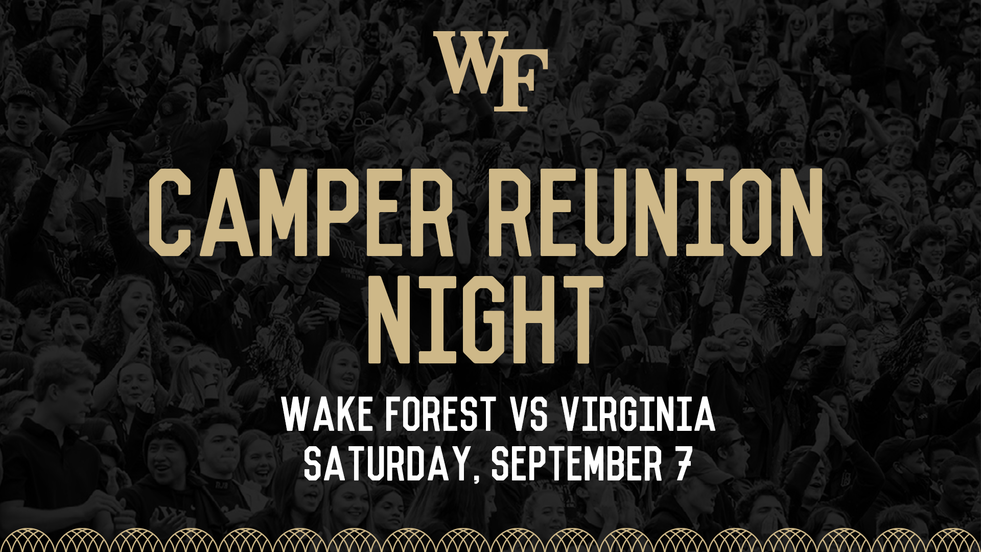 Camper Reunion Night - Wake Forest vs Virginia - Saturday, September 7