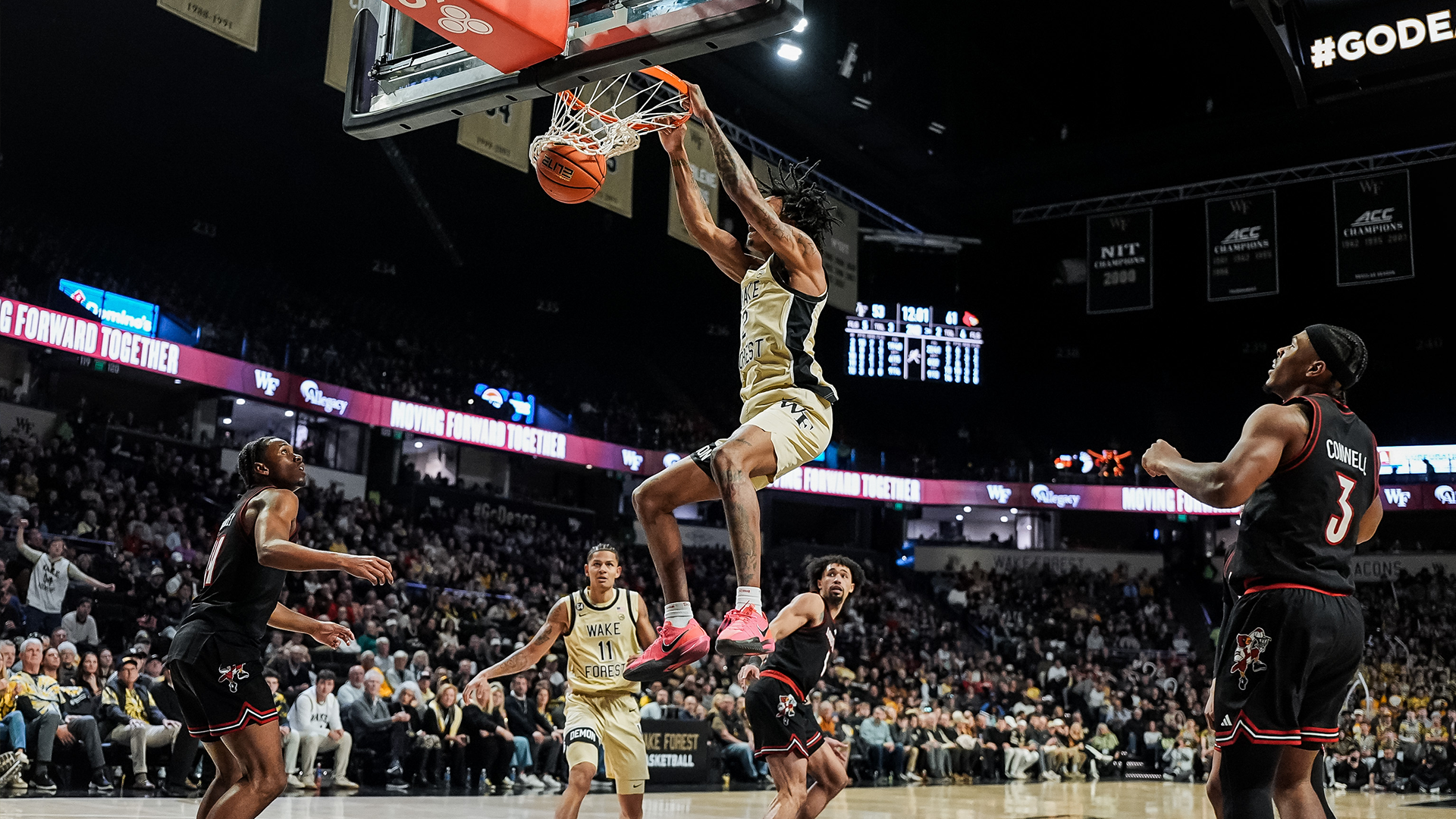 Wake Forest men's basketball player Hunter Sallis
