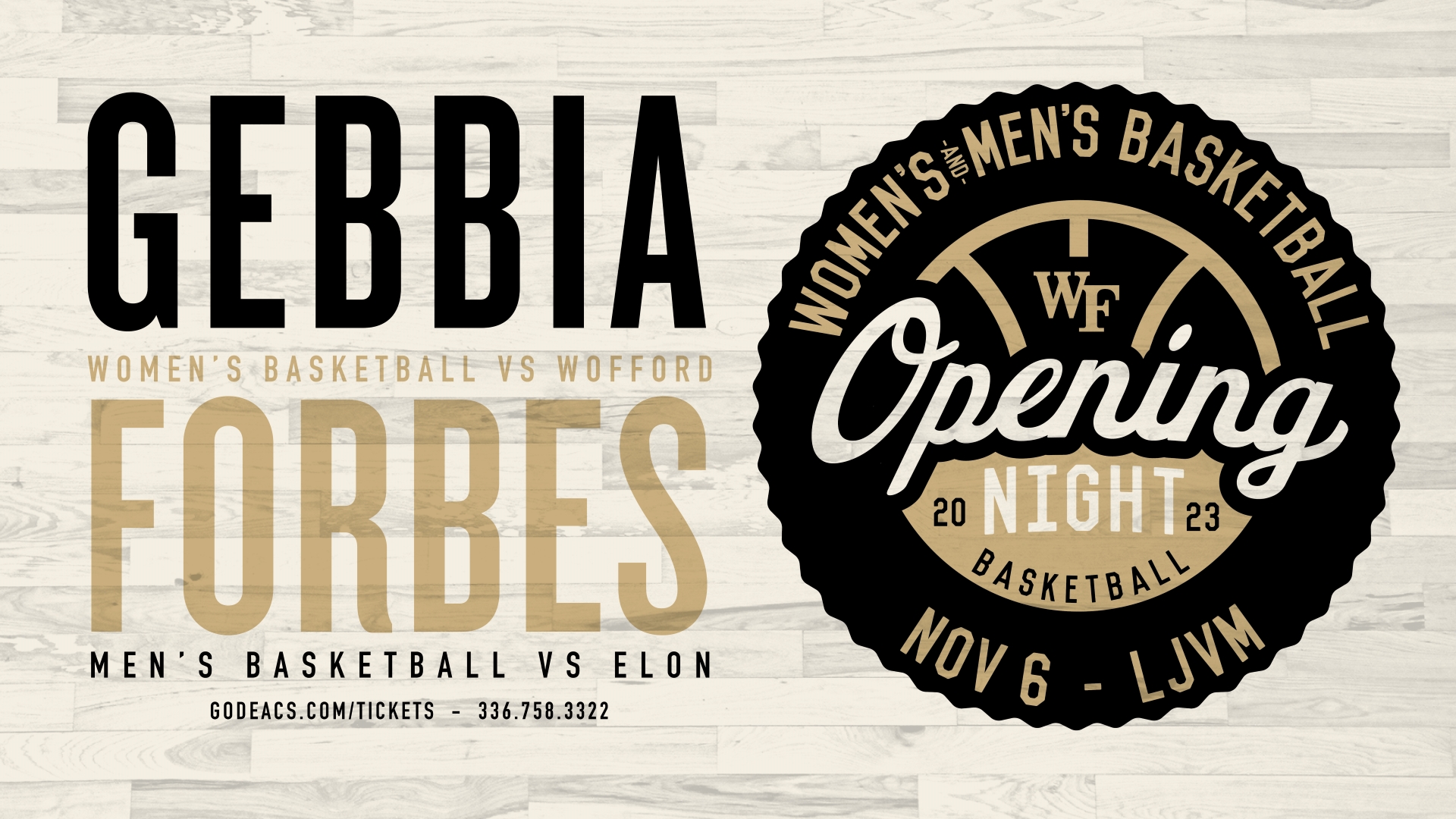 Wake Forest women's and men's basketball Opening Night