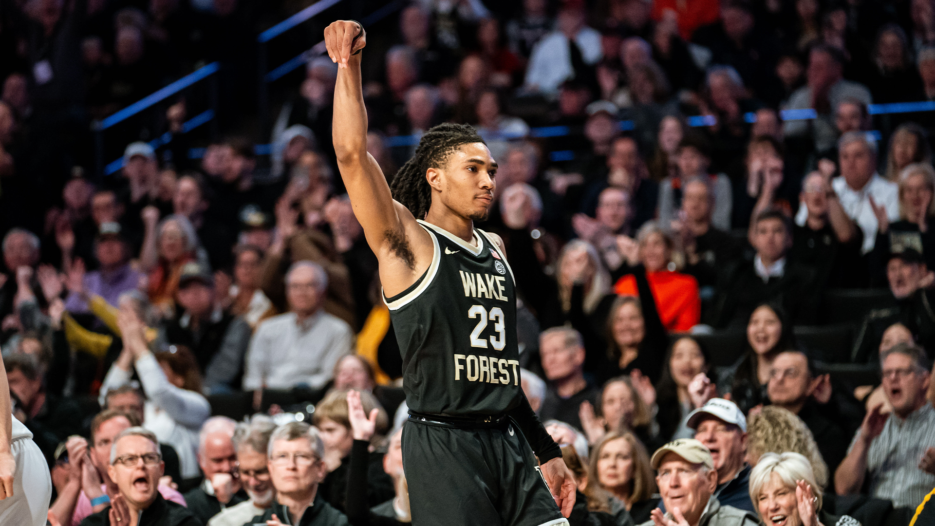 Wake Forest men's basketball player Hunter Sallis