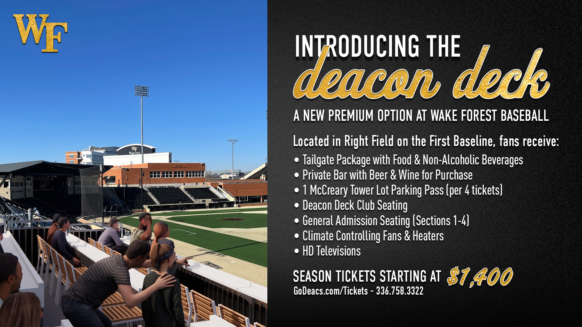 Introducing the Deacon Deck - A New Premium Option at Wake Forest Baseball