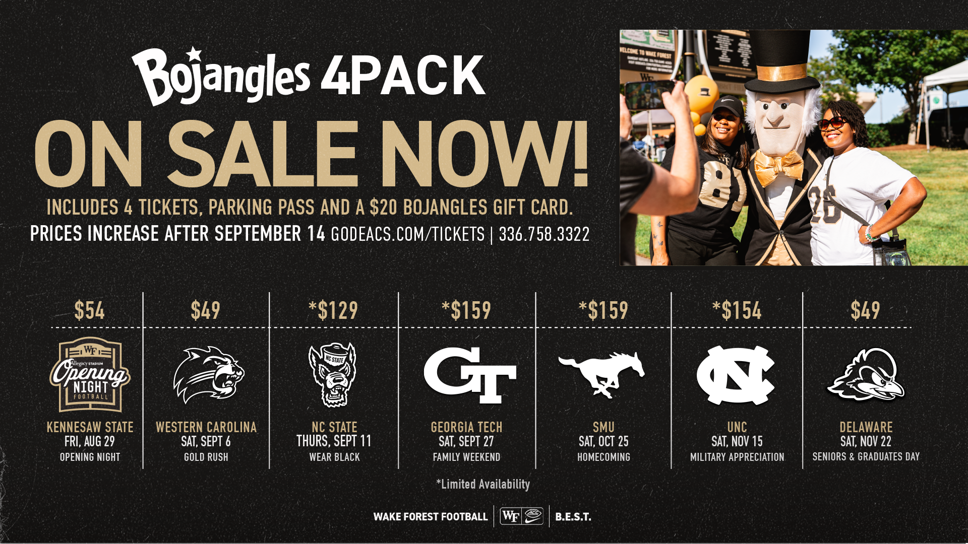 Bojangles 4-Pack On Sale Now