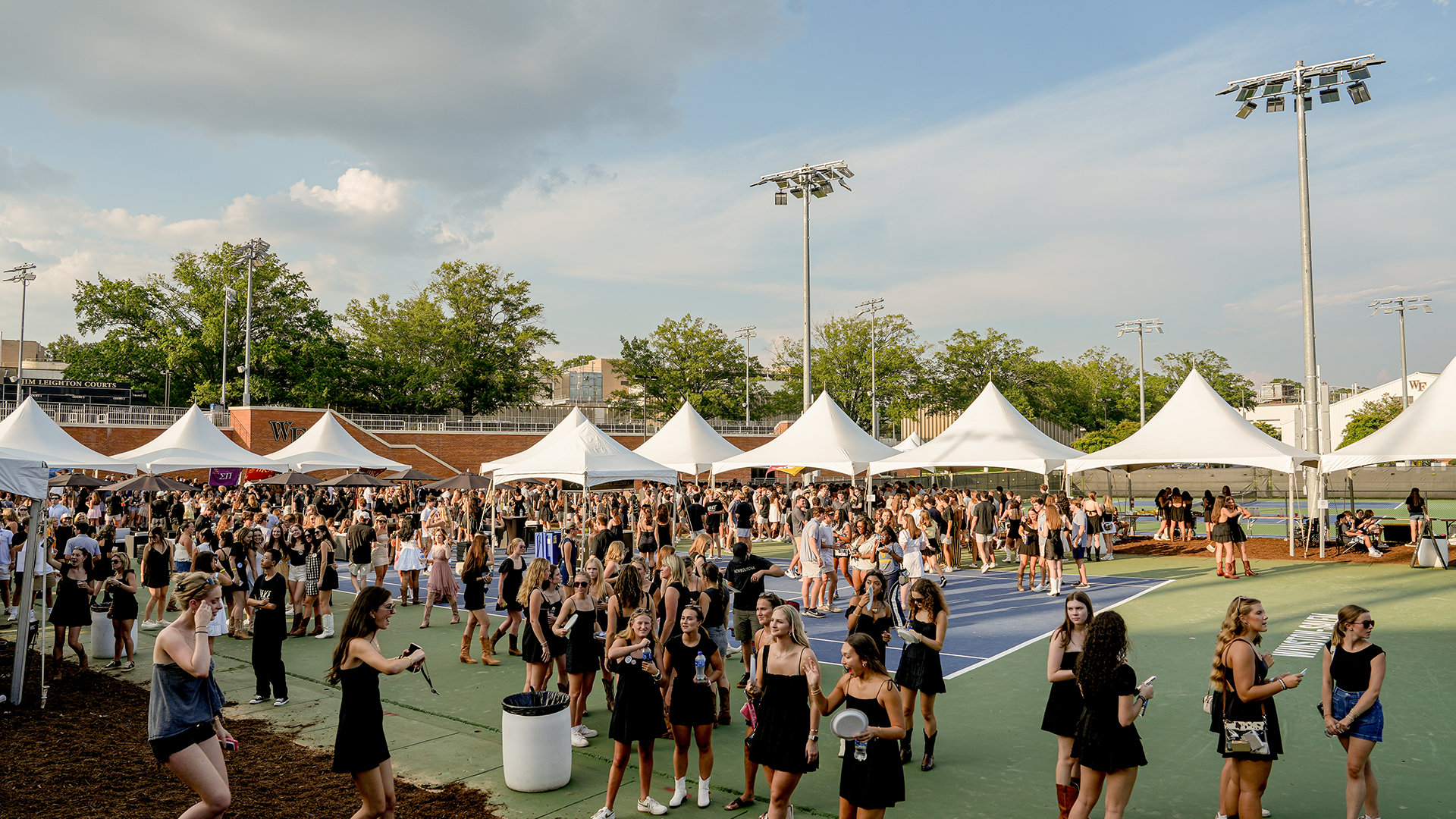 Wake Forest student tailgate