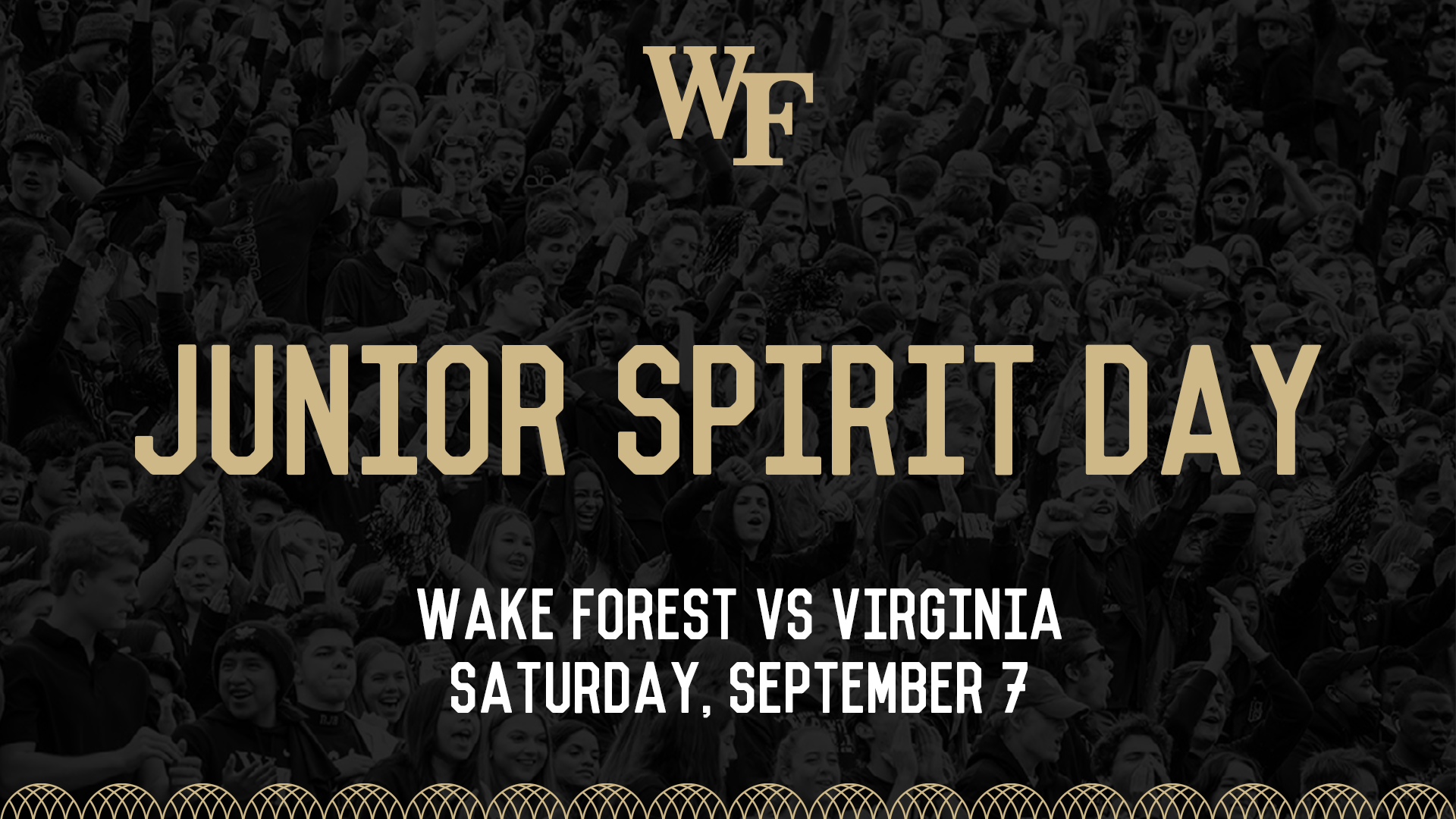 Junior Spirit Day - Wake Forest vs Virginia - Saturday, September 7