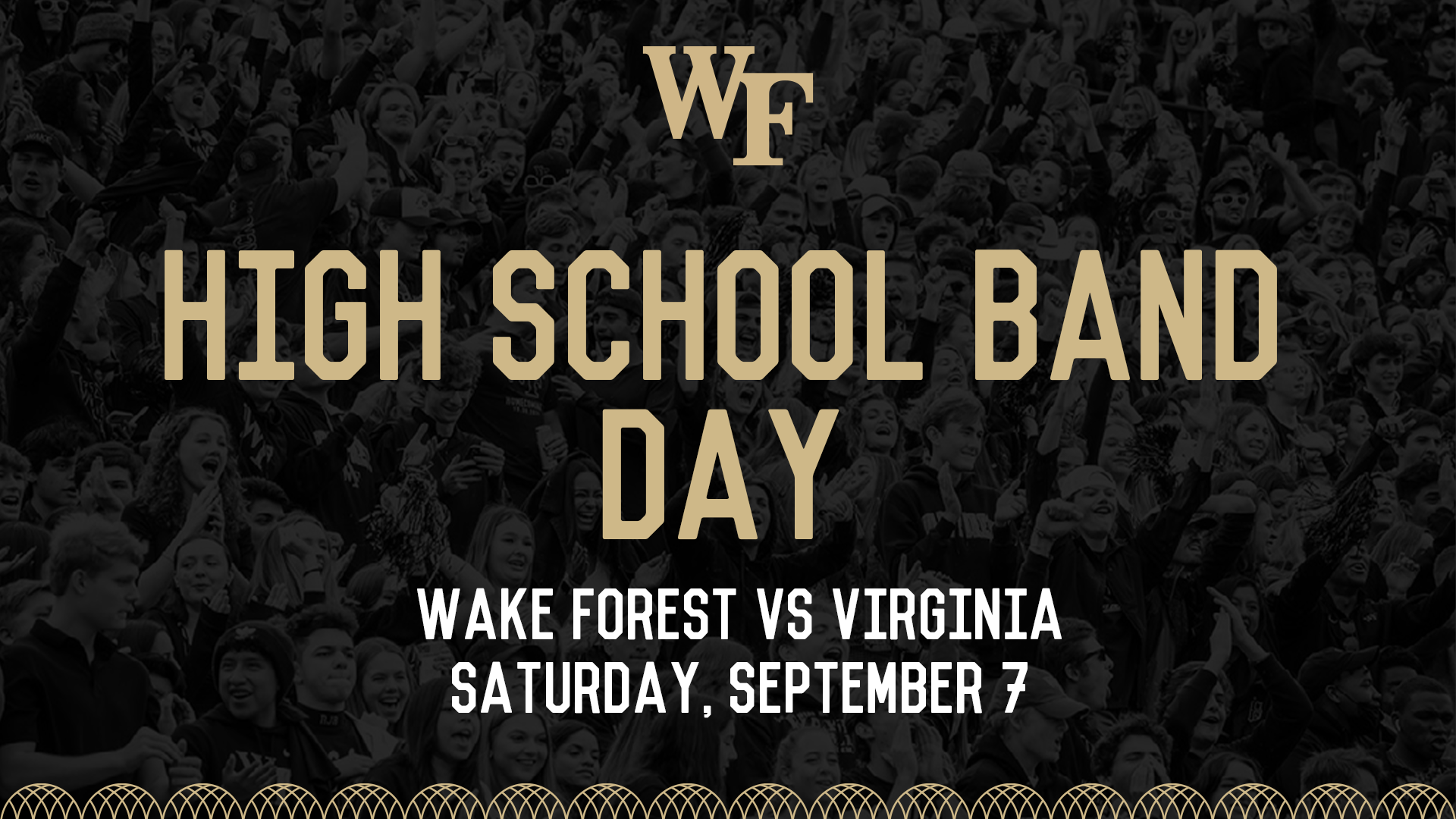 High School Band Day - Wake Forest vs Virginia - Saturday, September 7